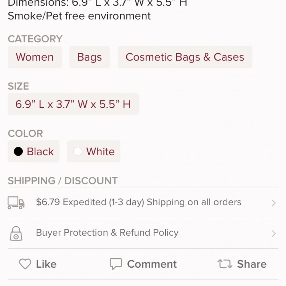 Victoria’s Secret Bloom Beauty Bag/make up bag✨